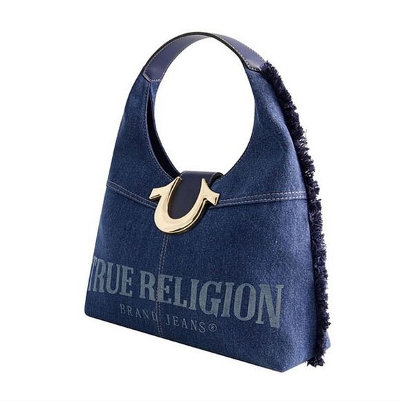 NEW True Religion Denim Hobo Handbag - Picture 4 of 6